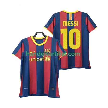 FC Barcelona Lionel Messi 10 2010 2011 Retro Heim Trikotsatz Kurzarm